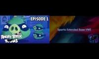 (END OF THE WORLD REMIX!) Angry Birds Toons Piggy Heist Disaster Scene Sparta Extended VWE Remix