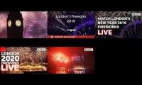 London Fireworks all at once