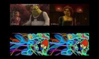 Shrek Trilogy Vs Another Parappa The Rapper Sparta Quadparison 2