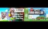 Talking Tom Candy Run Xbox One vs New Super Mario Bros. wii