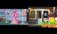 Pinkie Pie llorando vs Seeman Trains Sparta Shadow Queen Extended V9 Mix Comparison