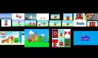 Numberblocks intro up to faster superparison