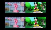 Two Pinkie Pies VS Two Mickey Mouses Has A Sparta Shadow Queen Venom V2 Mix 4 Parison