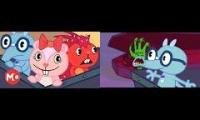 Happy Tree Friends Season 1 Episode 16: "Boo do You Think You are?" Original vs. Remastered
