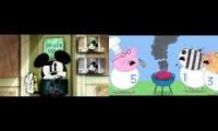 mickey mouse vs peppa pig sparta remix