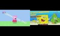 peppa pig vs spongebob sparta madhouse ze remix 2 parsion