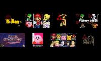 SSBM | Super Smash Bros. Melee: | ALL VICTORY POSES AND VICTORY THEMES | 2001 NINTENDO FLASHBACK