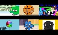 Bfdi auditions, buts its with 6 other reanimations