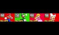 Mario VS Luigi VS Peach VS Toad Race - Super Mario Run (4 Players)