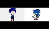 Sonic - resumen bien resumido original vs gacha life
