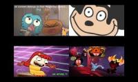 [Disney+] Bea, Gumball, Wander & Mokeys Show Have A Screaming Sparta remix Quadparison