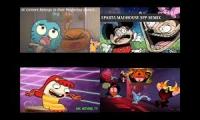 (Remake) Bea, Gumball, Wander & Mokeys Show Have A Screaming Sparta remix Quadparison {Mommy Mod}