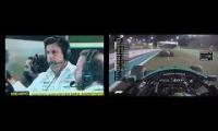 Side by side - Toto Wolf and Abu Dhabi 2021 last lap