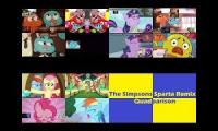 The Amazing World Of Gumball, Simpsons, and My Little Pony Sparta remix super parison