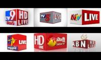 Telugu channels 2, all news channels live coverage.