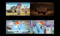 Rabbids Invasion vs My Little Pony sparta remix quadparison 13