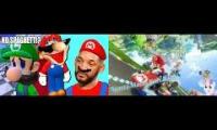 Thumbnail of [Smg4] [Mario] SHUT UP!!!!!!! Sparta Mario Kart Remix