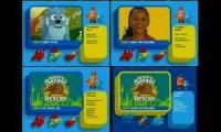 4 videos of nick jr. split screen credits at once