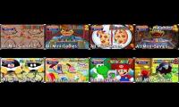 Mario Party 1-8 All minigames playing at once.