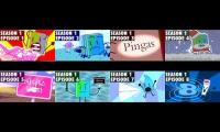 BOOK FROM BFDI. First 8 episodes playing at once.
