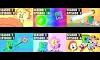 Thumbnail of BOOK FROM BFDI. 6 episodes playing at once.