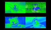 Gummy Bear Song HD (Four Blue & Green Versions at Once)