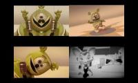 Gummy Bear Song HD (Four Old Movie Style Versions at Once)