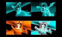 Gummy Bear Song HD (Four Neon & Xray Versions at Once)