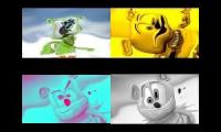 Gummy Bear Song HD (Four Wibbly Wobbly Versions at Once)