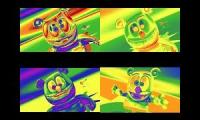 Gummy Bear Song HD (Four Trippy Rainbow & Normal Versions at Once)