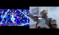 Star twinkle Precure power rangers lost galaxy cure cosmo Vs magna defender transformation