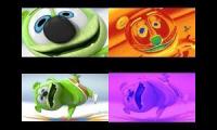 Gummy Bear Song HD (Four Fisheye Backwards Versions at Once)
