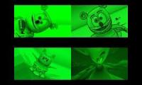 Gummy Bear Song HD (Four Green & Black Versions at Once)