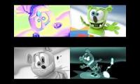 Gummy Bear Song HD (Four Wibbly Wobbly Versions at Once)