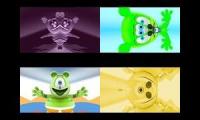 Gummy Bear Song HD (Four Mirrored & Chipmunk Versions at Once)