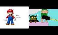 Thumbnail of Mario and Link Pissing