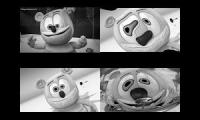 Gummy Bear Song HD (Four Black & White & Low Voice Versions at Once)