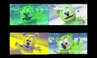Gummy Bear Song HD (Four Glitchy Versions at Once)
