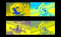 Gummy Bear Song HD (Four Yellow & Blue Versions at Once)