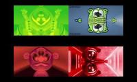 Gummy Bear Song HD (Four Mirrored & Low Voice Versions at Once)