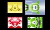 Gummy Bear Song (Four Mirrored Versions at Once)