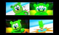 Gummy Bear Song HD (Four Neon & Backwards Versions at Once)
