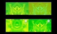 Gummy Bear Song HD (Four Green & Yellow & Mirror #1 Versions at Once)