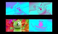 Gummy Bear Song HD (Four Blue & Pink Versions at Once) (Fixed)
