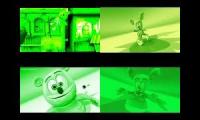 Gummy Bear Song HD (Four Green & Backwards Versions at Once)
