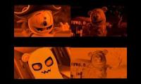Gummy Bear Song Halloween Special (Four Orange & Black Versions at Once)