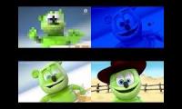 Gummy Bear Song HD (Four Slow & Chipmunk Versions at Once)