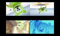 Gummy Bear Song HD (Four Upside Down Versions at Once)