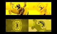 Gummy Bear Song HD (Four Yellow & Black Versions at Once)