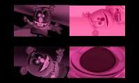 Gummy Bear Song HD (Four Pink & Black Versions at Once)